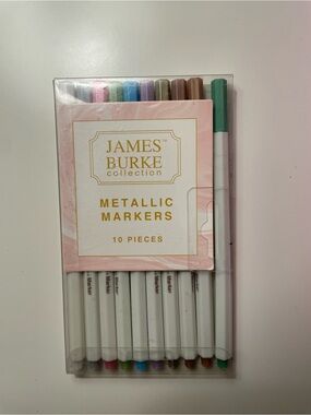 James Burke Metallic Markers Set (10 Pieces)